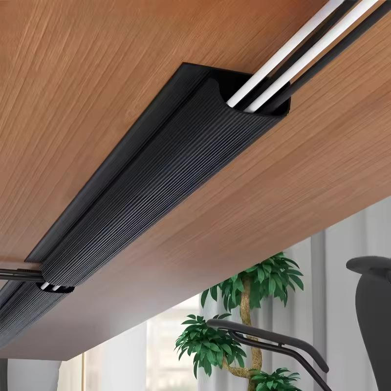 1pc Channel Desk Cable Organizer Cable Management Accessories Cable Protecter No Drilling Under Desk Management Tray