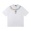 CHROME HEARTS 2025 Summer New High Quality Cotton Round Neck Loose Large Size T-shirt Set with Diamonds Couple T-shirt