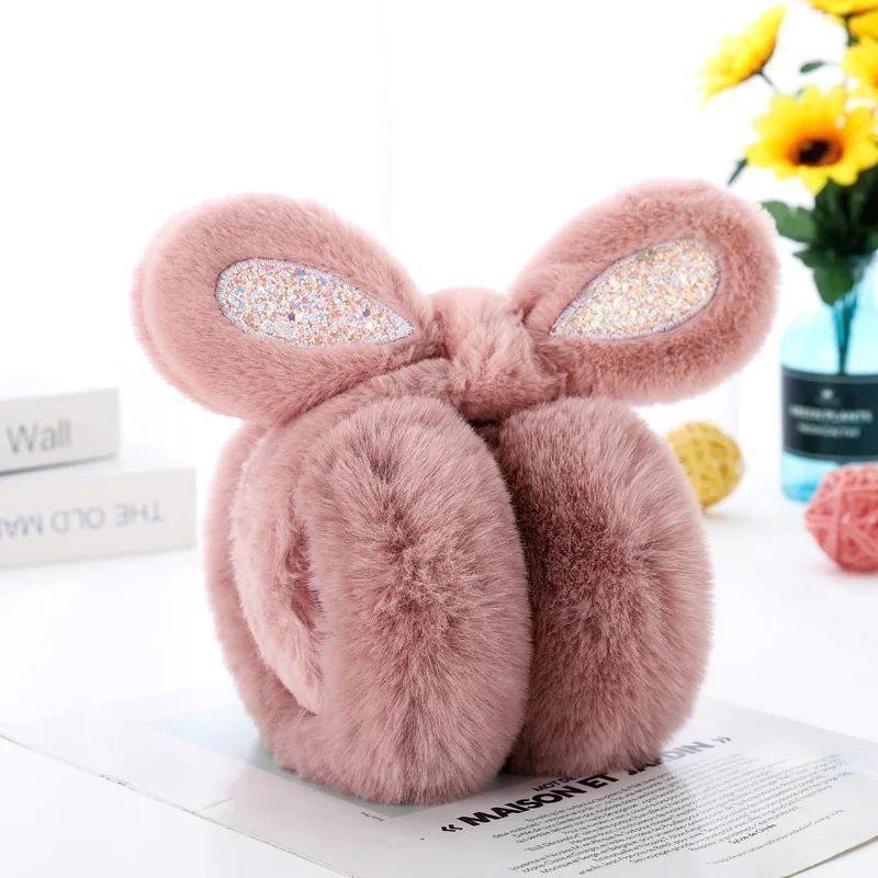 Dámské skládací korejské chlupaté náušníky vysoké hodnoty pro ochranu proti chladu na podzim a v zimě