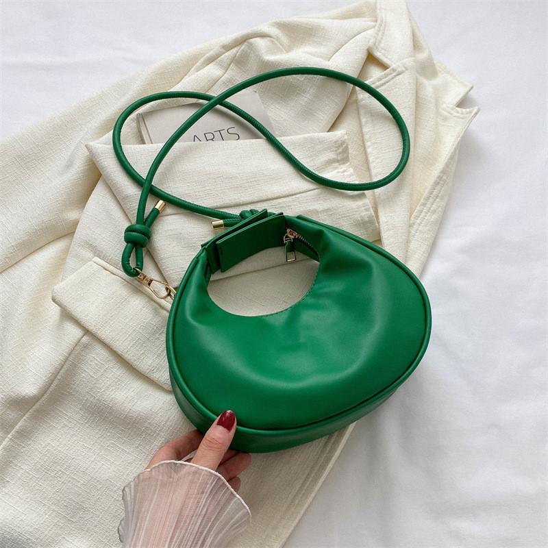 Fashionable Soft Pu Material Handbag 2023 Summer New Style Urban Simple Shoulder Bag