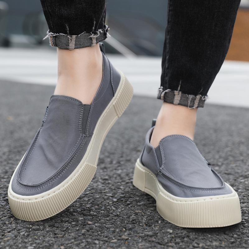 Fashion 2025 Summer Men Breathable Casual Canvas Shoes Comfort Slip on Loafer Soft Penny for Men Driving Boat Shoes Loafers Size 48