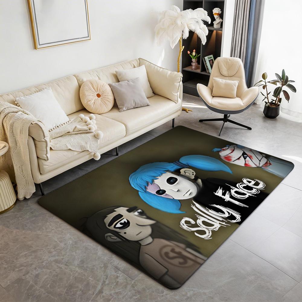 Characters Mystery Game Sally Face Floor Mat Eco Flannel Doormat Non Slip Odorless Indoor Floor Rug Soft Short Plush Home Mat