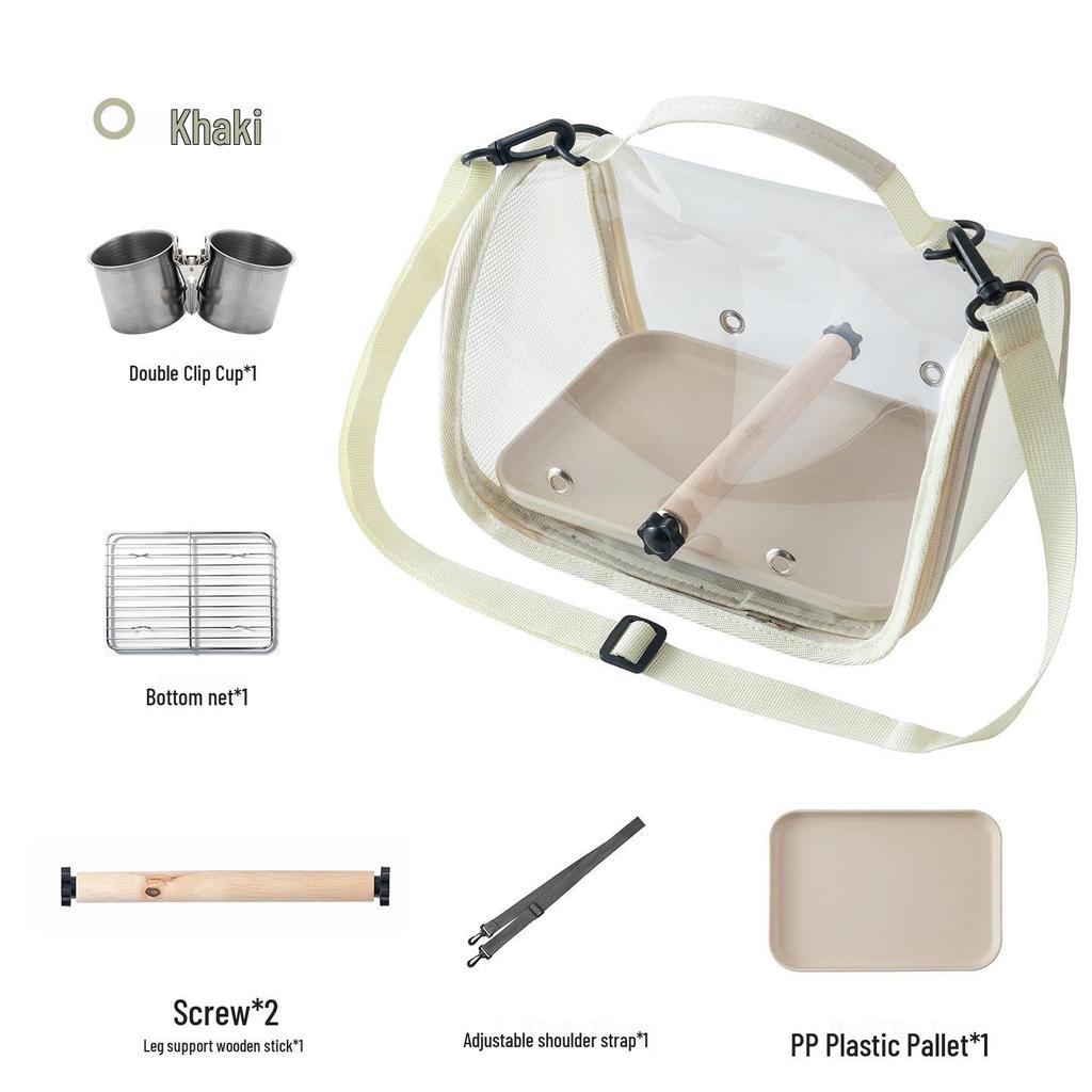 Portable Pet Carrier: Ideal for Small Birds, Pigeons, Lizards, Hamsters, and Cockatiels