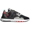 Adidas Originals Nite Jogger Fabric Suede Sports Comfortable Non-Slip Low-Top Lifestyle Casual Shoes Unisex Casual Shoes Black Red G26311
