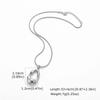 Hippop Irregular Pendant Necklace for Women Stainless Steel Snake Chains Hollowed-Out Necklaces Minimalist Trendy Jewelry Gift