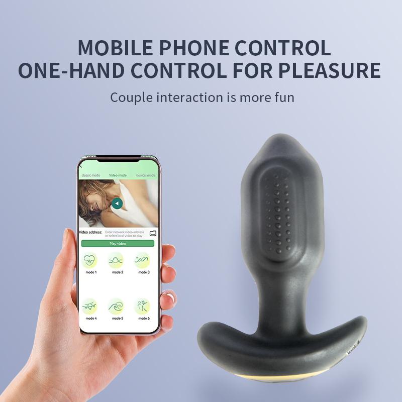 App Control Anal Vibrator Vibrating Butt Plug Men Male Prostate Massager Stimulator Female Masturbator Adult Sex Toys For Women