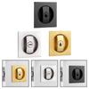 Recessed Door Lock Embedded Wooden Door Lock Square Pocket Lock Hardware Bathroom Flush Privacy Pocket Door Lock With Key