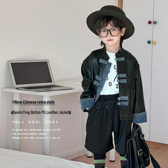 Boys' Trendy Korean Crew Neck Sweatshirt - Autumn & Spring Fashion