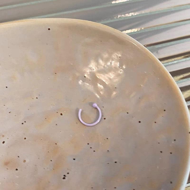 

Ear hole biological porcelain stud earrings, women don t need to pick ceramic small earrings when sleeping, niche explosive earrings