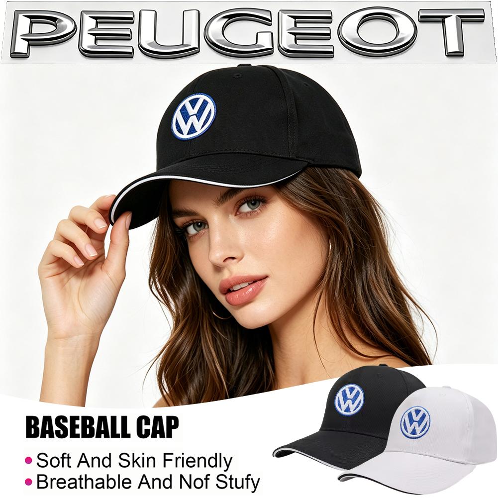 lmn1 Embroidery Baseball Cap Men's And Women's Outdoor Sports Events Duck Cap Casual Hats Sunscreen Hat For VW Golf T‑Roc Polo MK7 6
