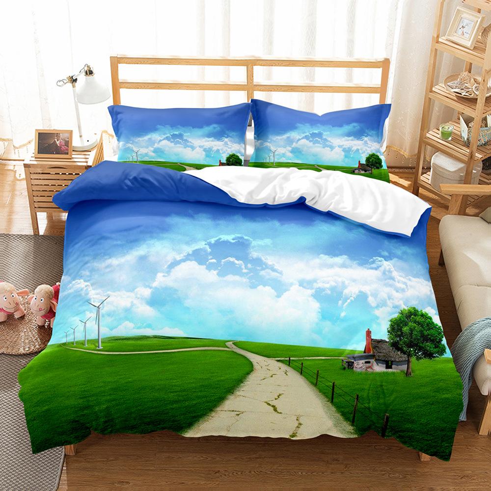 Bedspreads Cover With Pillowcases Beautiful Sea Scenery Duvet Cover Set Queen Extra Flexible Comfortable Bedroom Sets Bedding