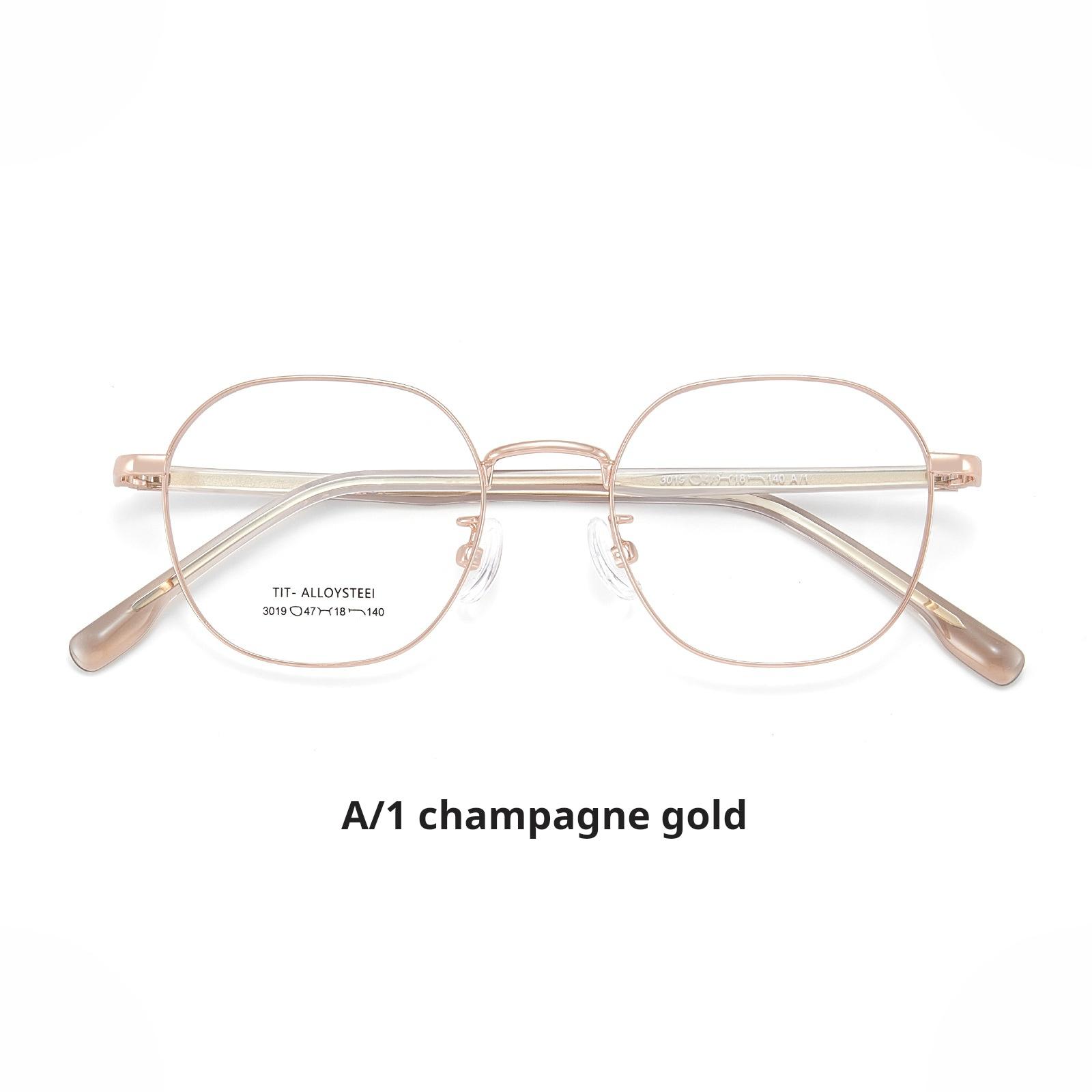 

Женские модные рецептурные очки на заказ, очки с защитой от синего света, фотохромные, для близорукости, оптические, маленького размера, очки для чтения 3019 Single Version&1.56&None шампанского