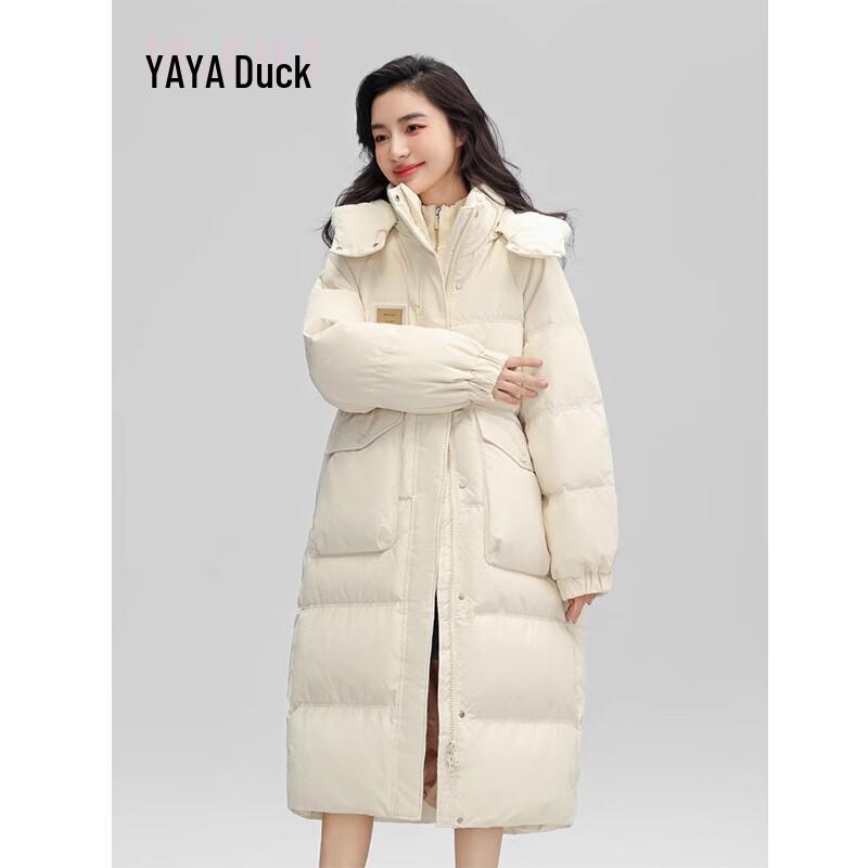 Yaya Women's Long Hooded Down Jacket
