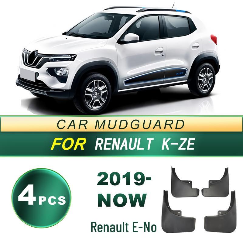 

Fits 2019+ Renault e-NO: Soft Rubber Tire Mudguards, No-Drill Installation