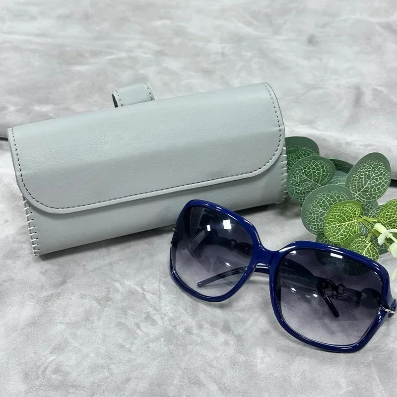 Glasses Holder Car Sun Visor Glasses Case Premium Leather Wear-Resistant Organizer Visor Sunshade Car Holder For Glasses
