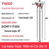 45°-75° CNC V-Shaped Dovetail Groove Milling Cutter with Inner Hole