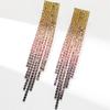 Explosive Super Flash Full Diamond Long Fringed Earrings