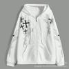Womens Oversized Zip-up Hoodie Geometric Casual Daily Wear