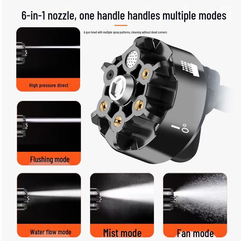 Přenosný bezšňůrový vysokotlaký čistič CN zástrčka (adaptér součástí dodávky)