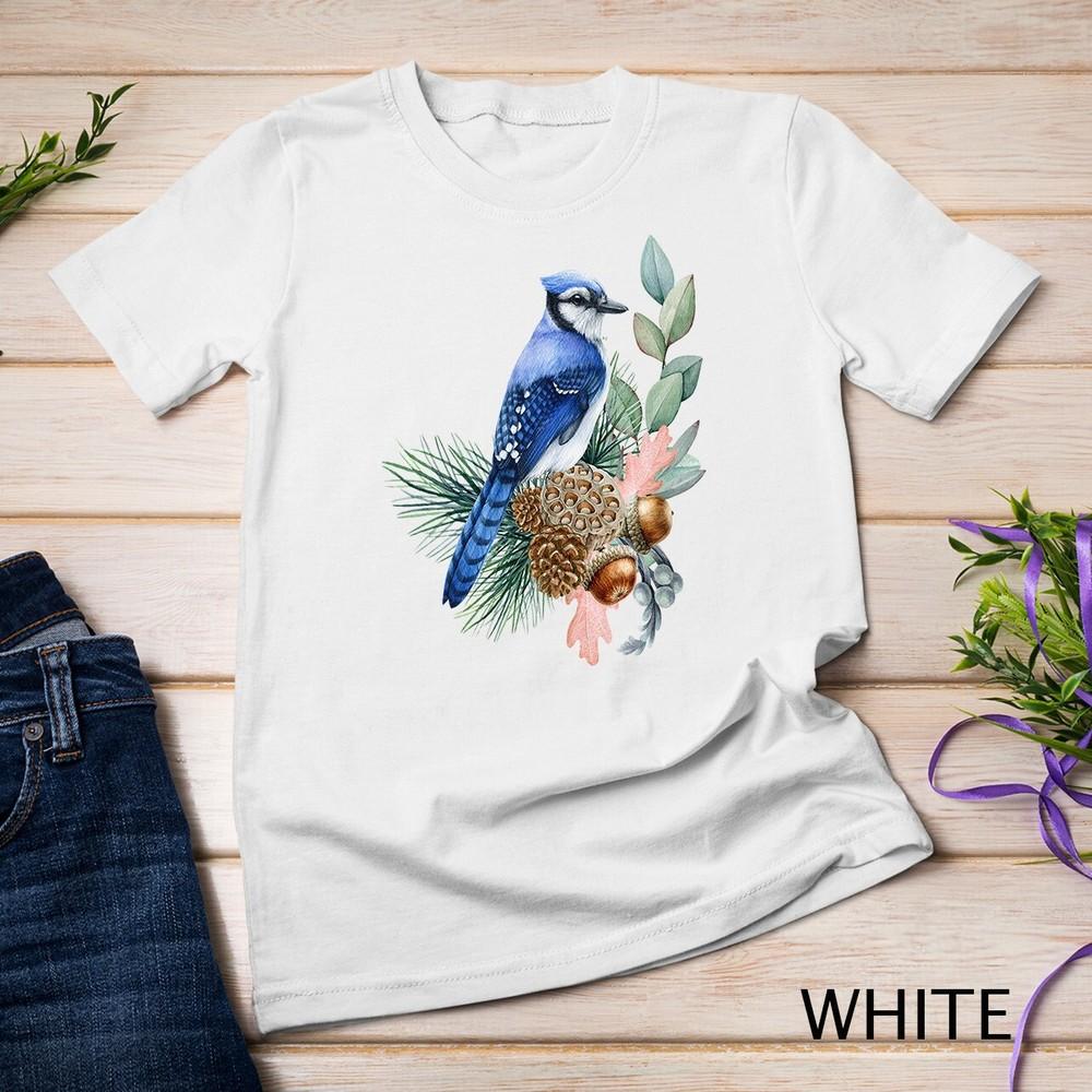 

Blue Jay Bird Funny Cute Birds Animal Lover Graphic Unisex T-shirt 4XL