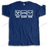Cotton Tshirt Men Crew Neck Tops New fashion t-shirt EAT SLEEP ROW brand top tees unisex teeshirt streetwear t shirt for boys