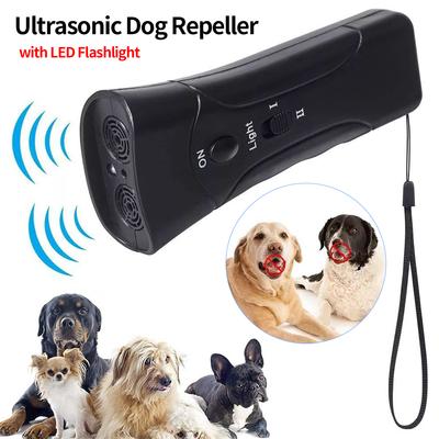 Ultrasonic Anti Barking Equipment Plastic with LED Flashlight Dog Repeller Trainer Dog Training Device for Pet Training Supplies