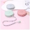 1.5m Small Tape Measure Portable Student Soft Leather Three Measurement Clothes Automatic Recycling