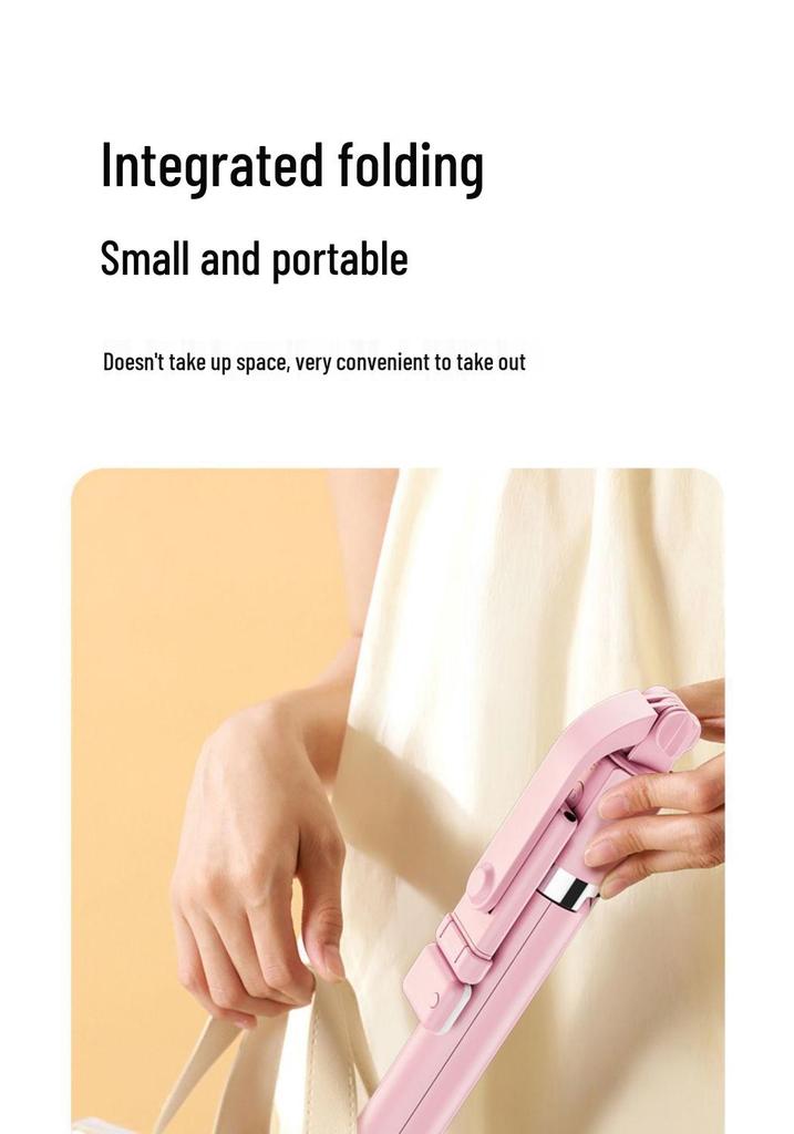 Foldable Bluetooth Selfie Stick & Tripod with Remote Control - Portable for Travel