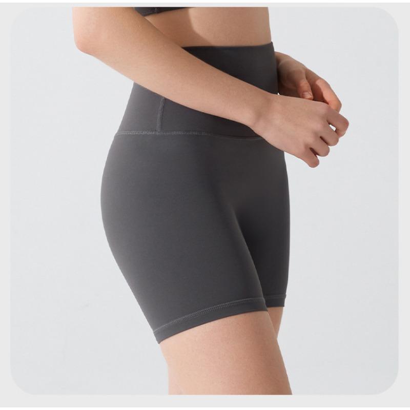 

Штаны для йоги, женские летние спортивные обтягивающие шорты с высокой талией, эластичные фитнес-штаны One Size коричневый/серый