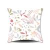 Spring Flower Print Pillow Cover for Home Living Room Sofa Cushion Cover Linen Print Cushion Cover