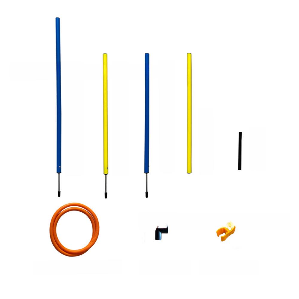 Dog Agility Training Set: Jump Bar, Hoop, Hurdles & Weave Poles