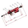 Universal Universal Titanium Damper Anti-shake Steering Shock Absorber  Motorbike Modification