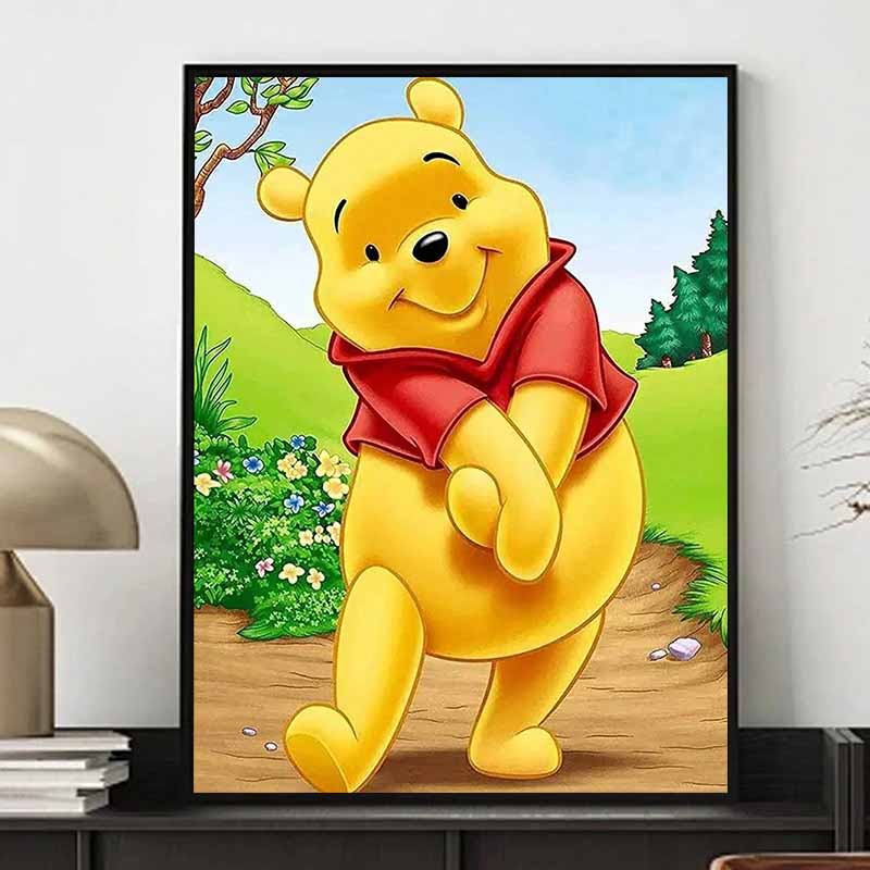 Disney Diamond Painting Winnie The Pooh 5D DIY Rhinestone Diamond Embroidery Cross Stitch Home and Wedding Decorations