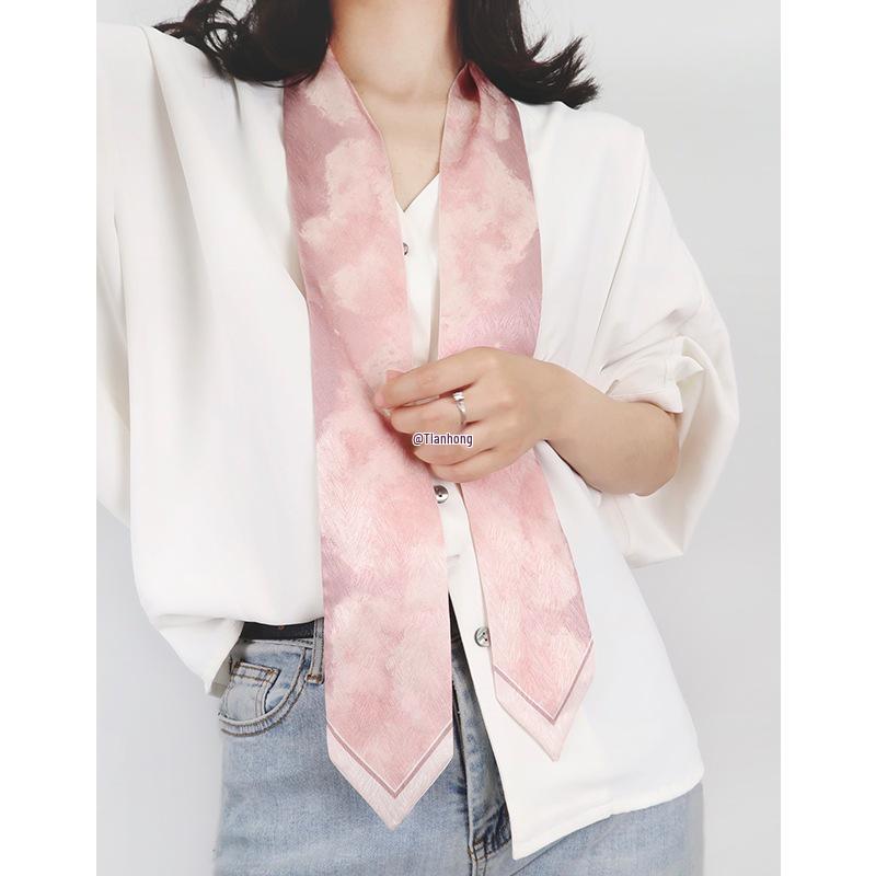 Silk Scarf: Pink Hair Band, Bag Tie, Waist Belt by Beauty Invasion Project