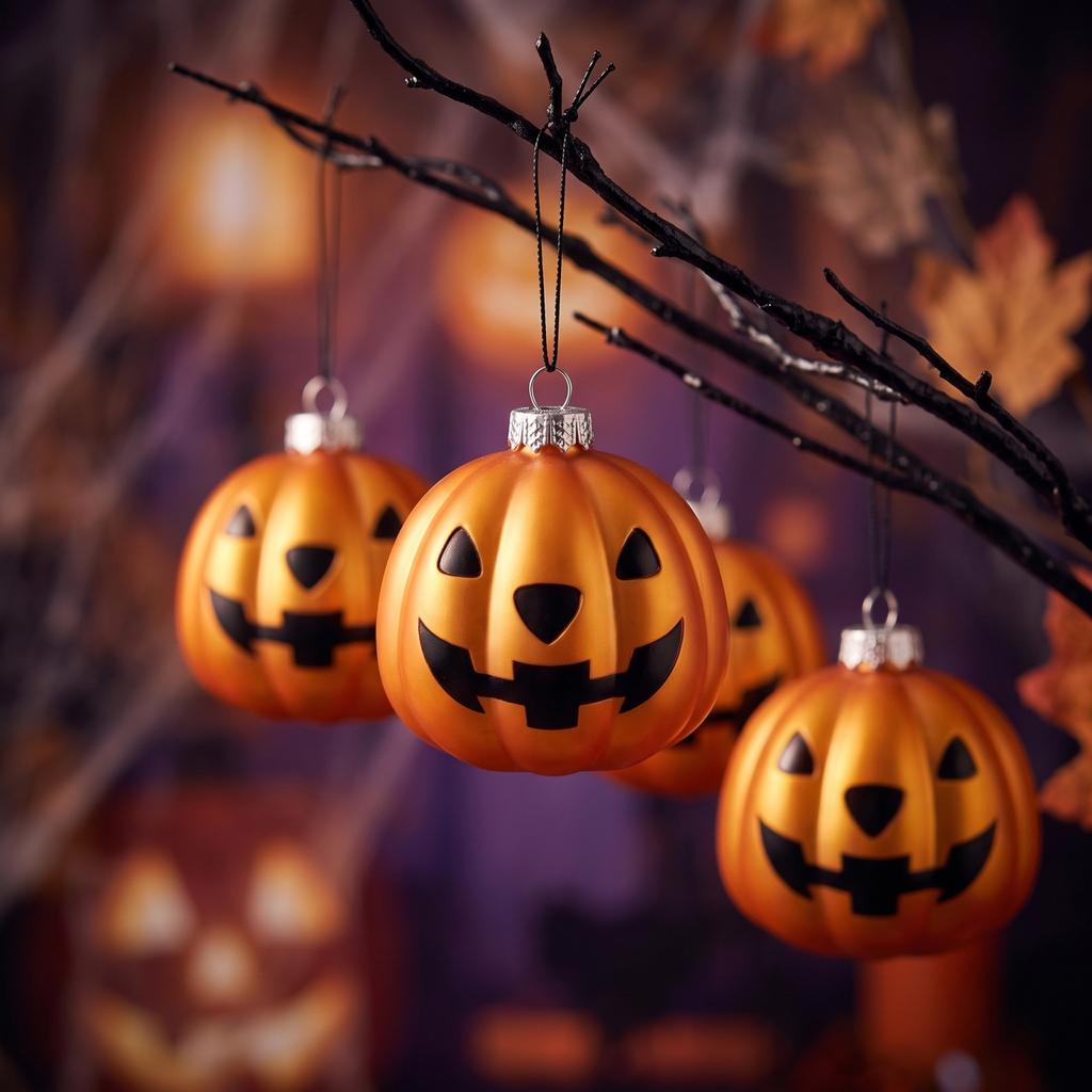 12-Pack Halloween Plastic Decoration Balls for Party Favors and House Decor