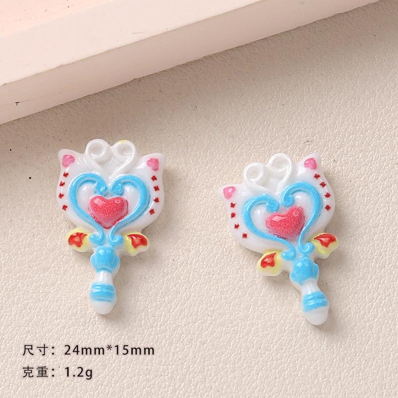 10 Pcs New Mini Kawaii Cartoon Small Magic Wand Series Resin Scrapbook Diy Miniature Ornament Accessories A21