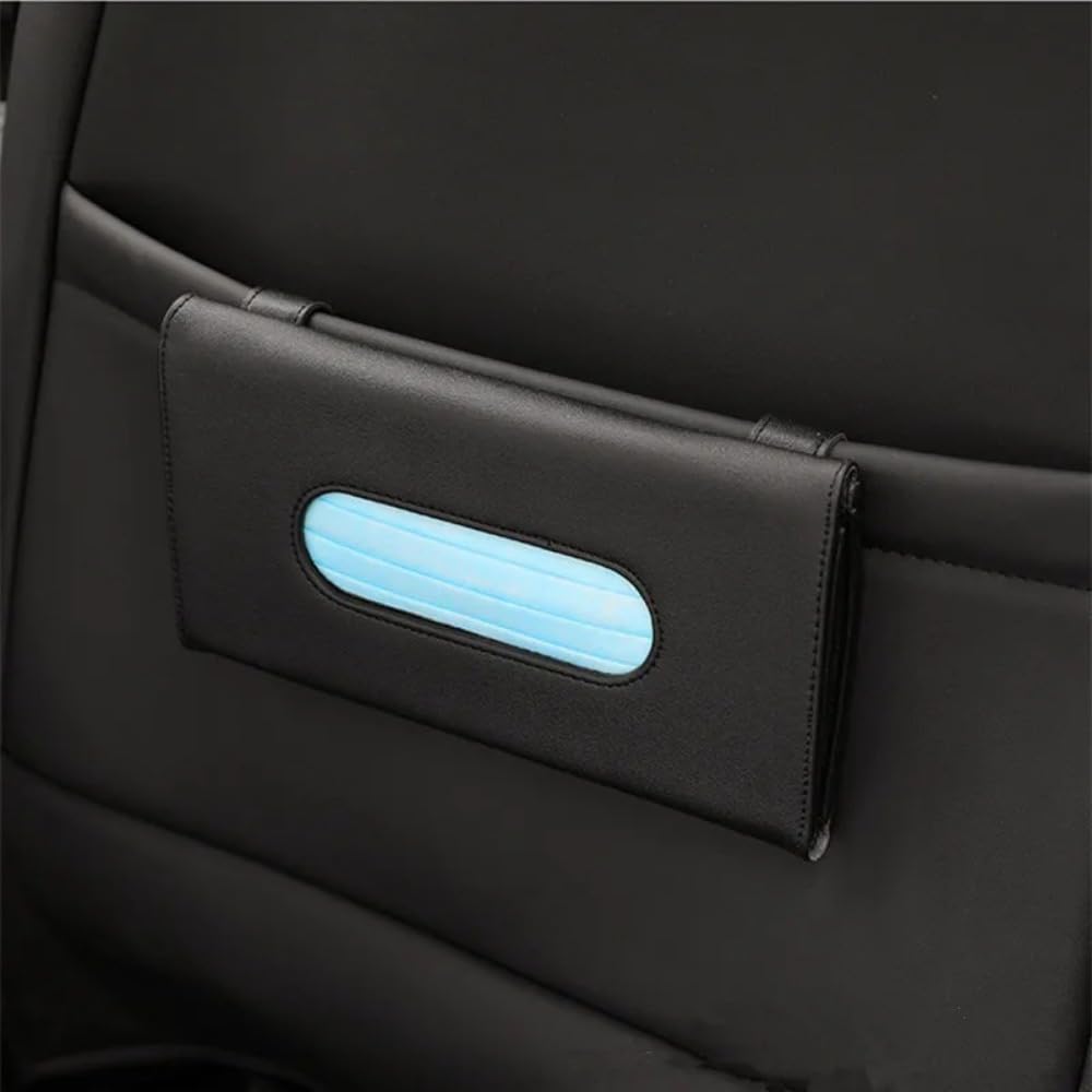 Car Tissue Car Tissue Sunshade Attaches To Made of PU Hanging Car Interior Storage Decoration Box, Case, Mountable, Headrest/Armrest/Dashboard,