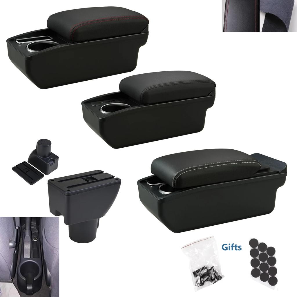 For Chevrolet Spark Armrest Box For Chevrolet Spark 3 III Aveo T200 Car Armrest Storage Box Cup Holder Retrofit Car Accessories