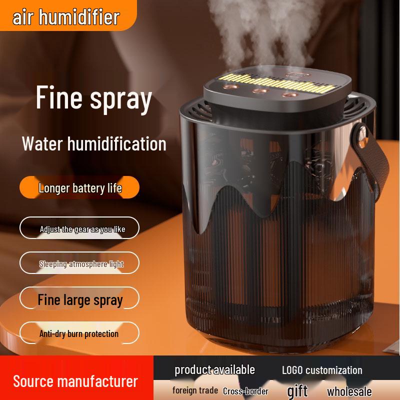 3L High Capacity Humidifier with Triple Nozzles – Portable High Mist Volume Atomizer for Home and Office.