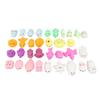 36 Pcs Squeeze Toy Kawaii Appearance Soft TPR Safe Portable Stress Relief Squeeze Dolls