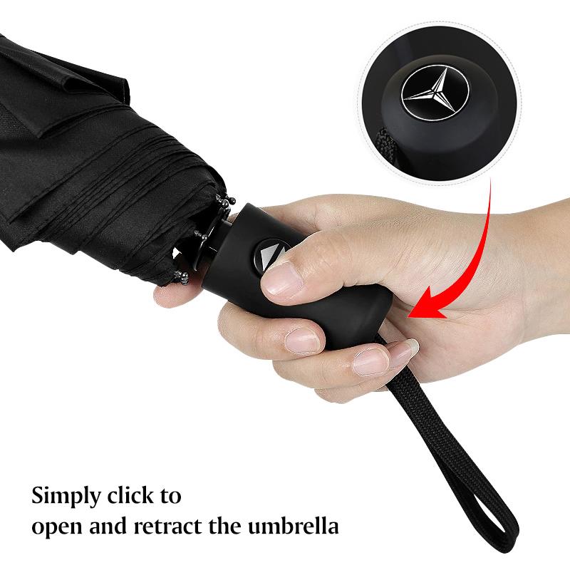Car Automatic Folding Umbrella Sun UV Protection Sunshade Hubcap Cover For Mercedes Benz AMG GLE GLC CLA GLK W206 W204 W205 W211 QX3
