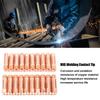 60pcs 15AK Welding Contact Nozzle 0.9mm Diameter Conductive Welding Tip  For MIG Welders
