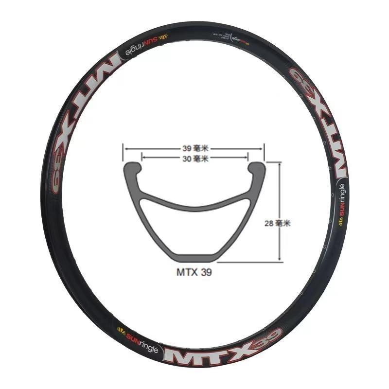 Sun ráfek Mtx33 MTX39 ráfek ráfek s vysokou pevností DH fr am ráfek 32 děr Ráfky 26in 27.5in černý MTB Ráfek pro horské kolo