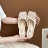 Fashion 2025 Summer New Women's High-heel Casual Sandals Elegant French Style Lace Bow Open Toes Slippers Comfortable Fashion Cool Shoes