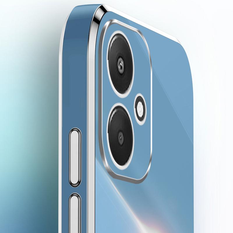 XINLI priekš Xiaomi Redmi 13C 5G/13R 5G/Poco M6 5G Vāciņš Galvanizēta mala TPU Telefona aizmugurējais vāciņš