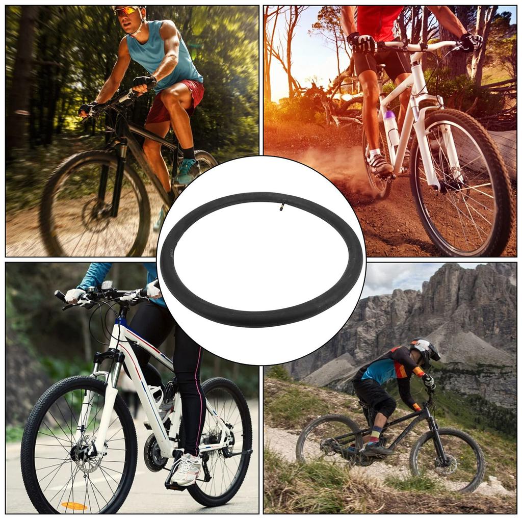 Kerékpár belső gumi AV48MM Schrader szelepes butil gumi belső gumi a legtöbb országúti és hegyi kerékpárhoz, 24x1.95-2.125