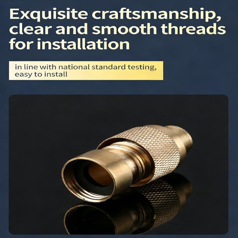 Brass Quick Connect Adapter High Pressure Washer Hose Connector Easy Assembly for Wash Machine Accessories