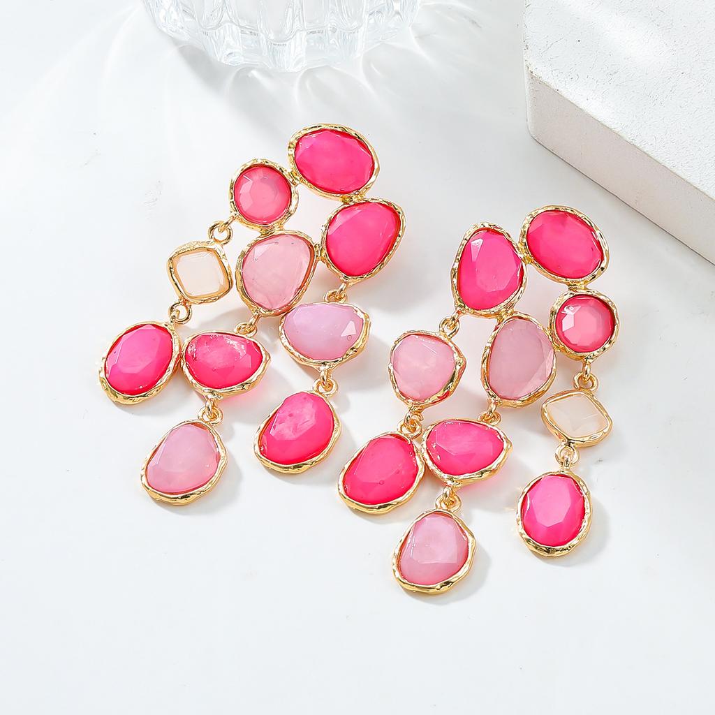 Fashion Color Bohemian Style Retro Style European and American Handmade Earrings Wholesale