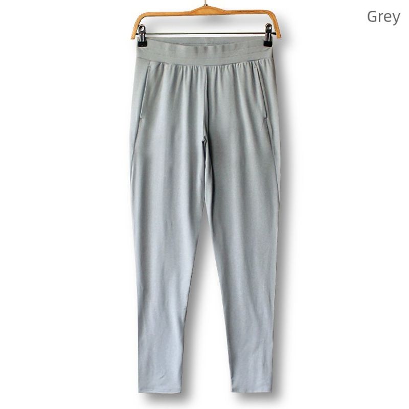 

Ydk52 Elastic Waist Thin Elastic Casual Harem Pants Gray((Flawless)) S