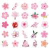 50pcs Cherry Blossom Waterproof Epoxy Stickers: Cartoon, Sports, Graffiti, Journal, Car, Stationery